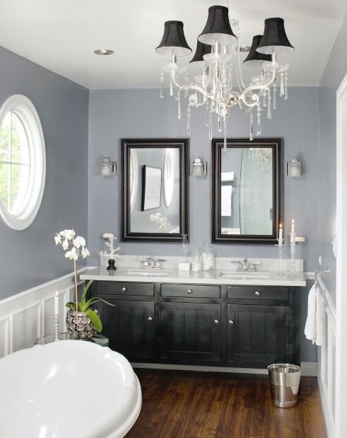 Floor and Decor Bathroom Vanities Inspirational Love the Gray and White with the Dark Wood and Black Vanity Accents Hardwood Floors In the