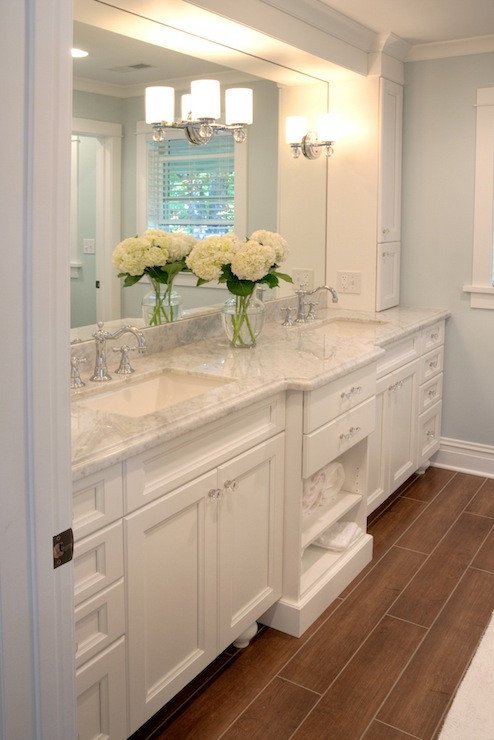 Floor and Decor Bathroom Vanities Unique White Carrera Marble Countertops Traditional Bathroom Lamantia