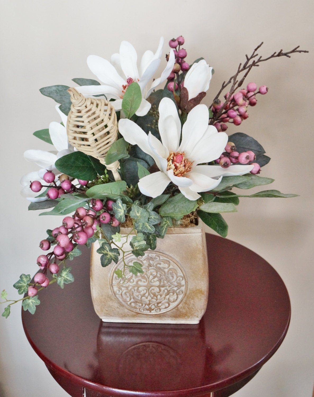 Flower Arrangements for Home Decor New Flower Arrangement Home Decor Magnolias Magnolia