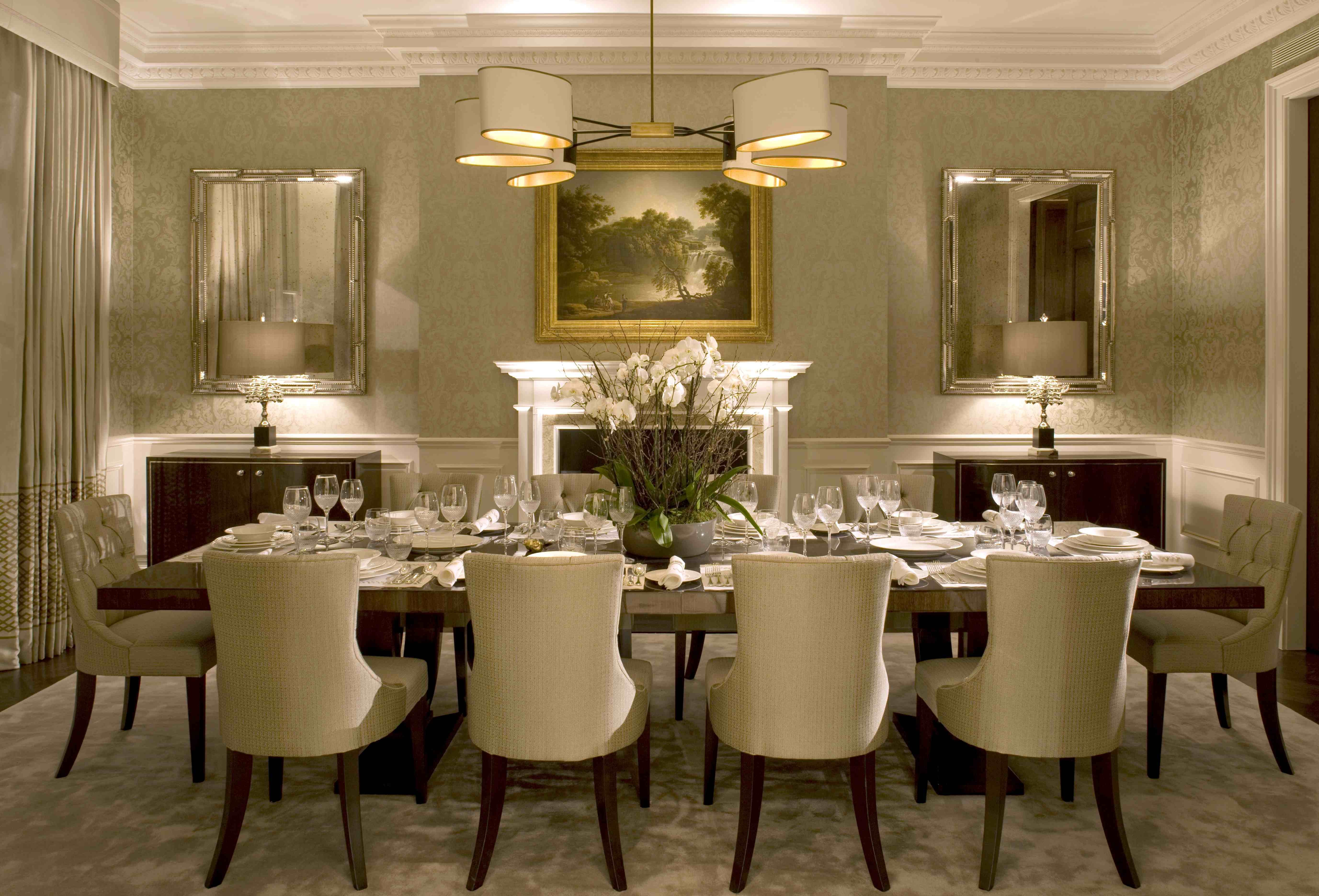 Formal Dining Room Table Decor Elegant formal Dining Room Decor Ideas