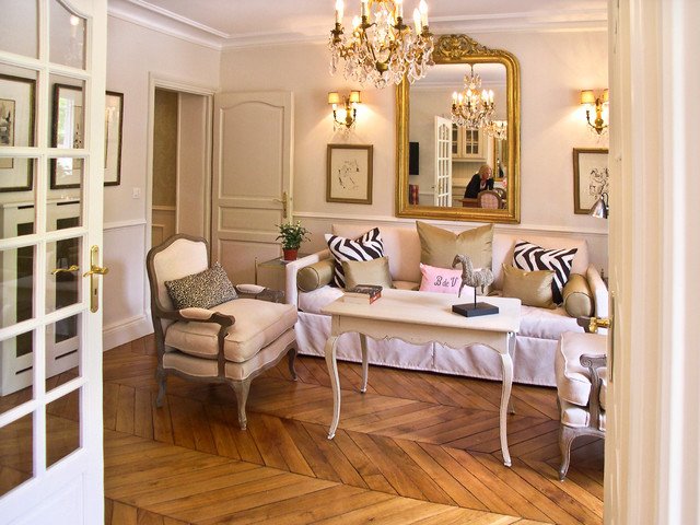 French Contemporary Living Room New French Provincial Apartment In Paris Contemporary Living Room Paris by Paris Perfect