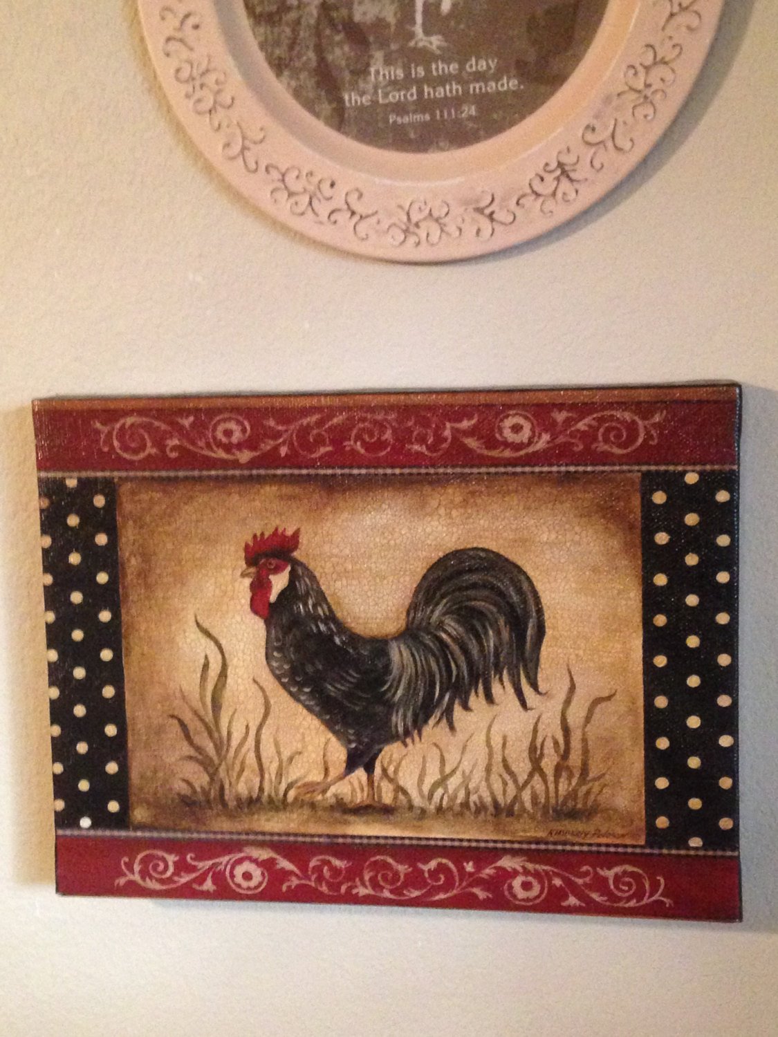 French Country Kitchen Wall Decor New Vintage Rooster French Country Kitchen Home by Lonestarlucy