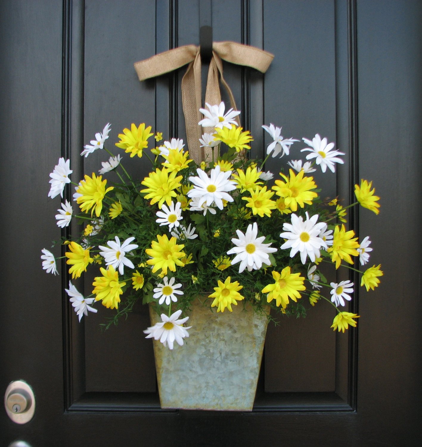 Front Door Decor for Summer Elegant Country Cottage Decor Front Door Wreath Yellow by Twoinspireyou