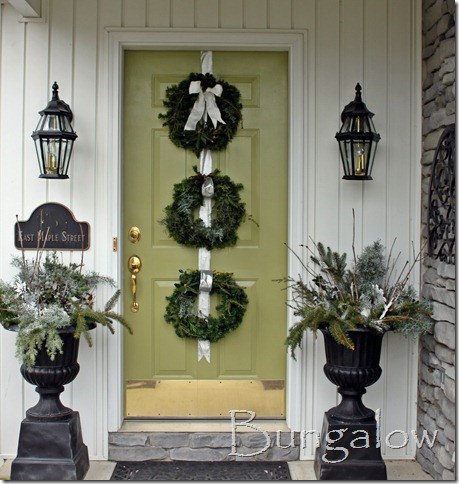 Front Door Decor for Winter Beautiful Winter Porch and Winter Outdoor Decorating Ideas