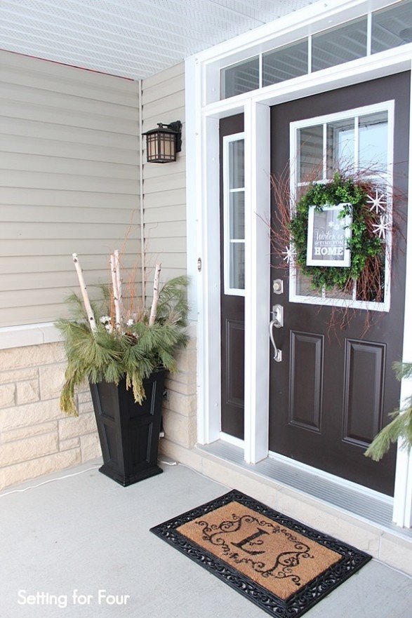 Front Door Decor for Winter Fresh Winter Porch and Winter Outdoor Decorating Ideas