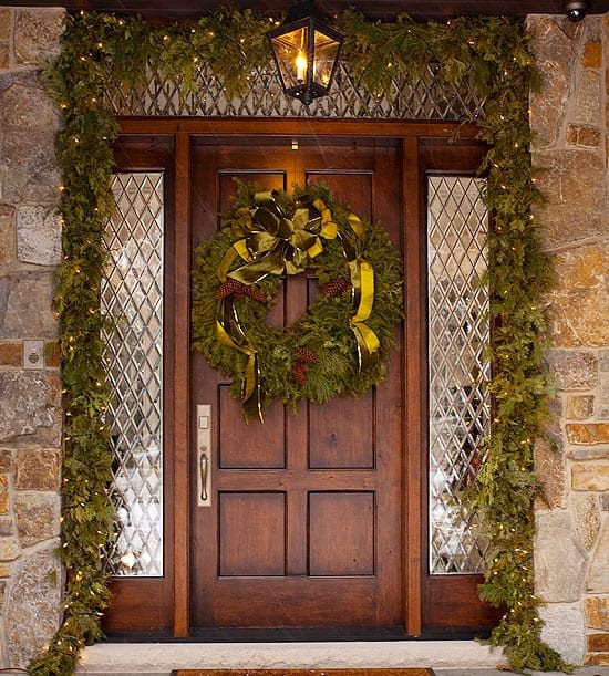 Front Door Decor for Winter Inspirational 50 Fabulous Outdoor Christmas Decorations for A Winter Wonderland