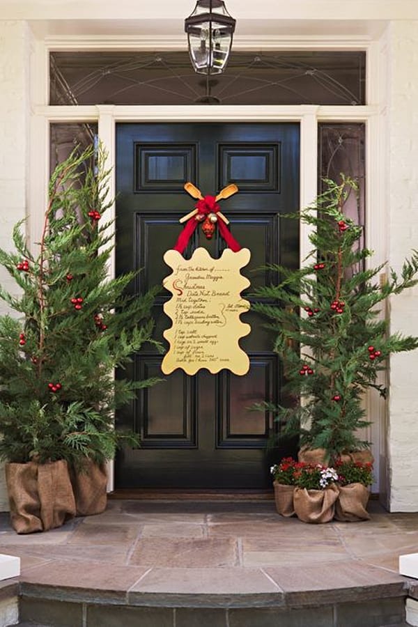 Front Door Decor for Winter Luxury 50 Fabulous Outdoor Christmas Decorations for A Winter Wonderland