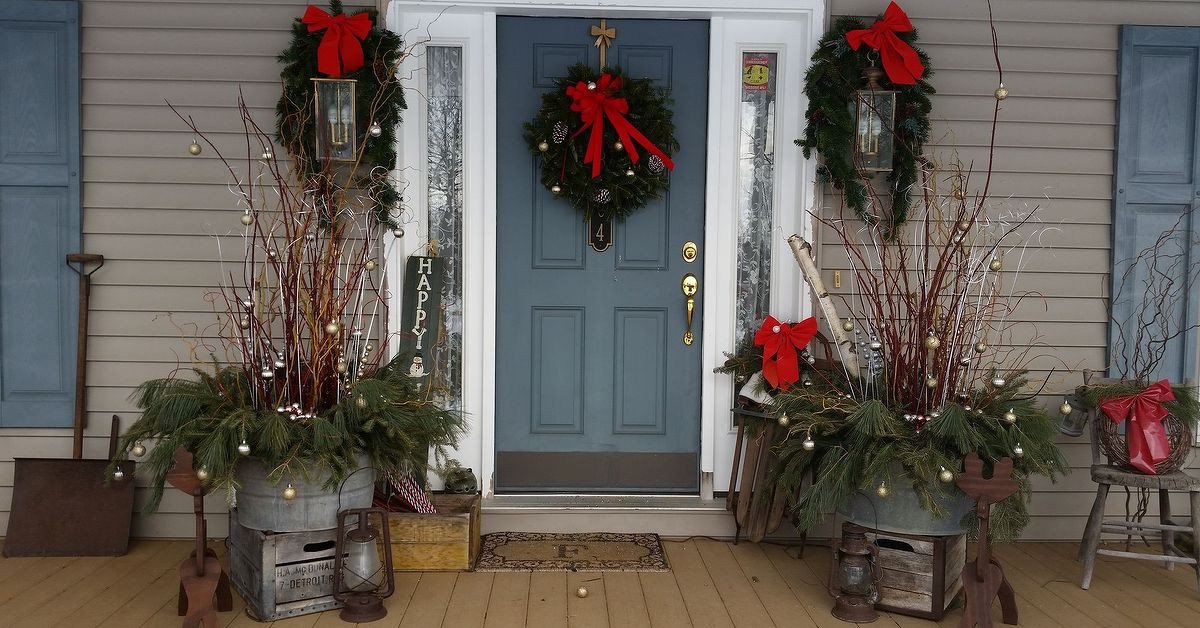 Front Porch Decor for Christmas Lovely How I Dressed Up My Front Porch for Christmas and the Winter Season