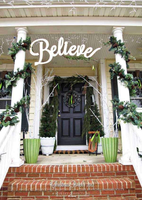 Front Porch Decor for Christmas Luxury 40 Cool Diy Decorating Ideas for Christmas Front Porch