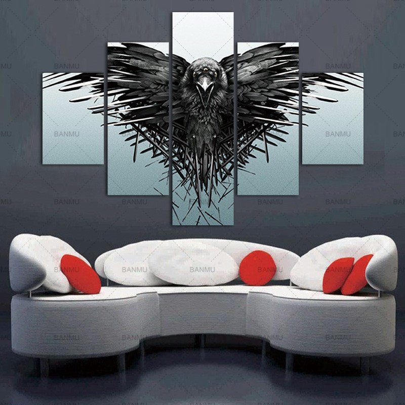 Game Of Thrones Office Decor Luxury 5 Pcs Game Of Thrones Home Decor Paintings Home Fice Artwork Wall Decorations for Living Room