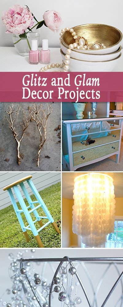 Glam Decor On A Budget Luxury Glitz and Glam Home Decor Projects • the Bud Decorator