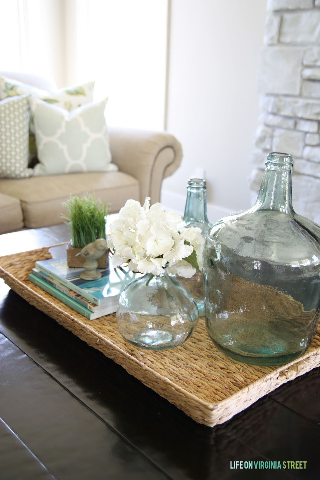 Glass Coffee Table Decor Ideas Luxury Summer Home tour Life Virginia Street