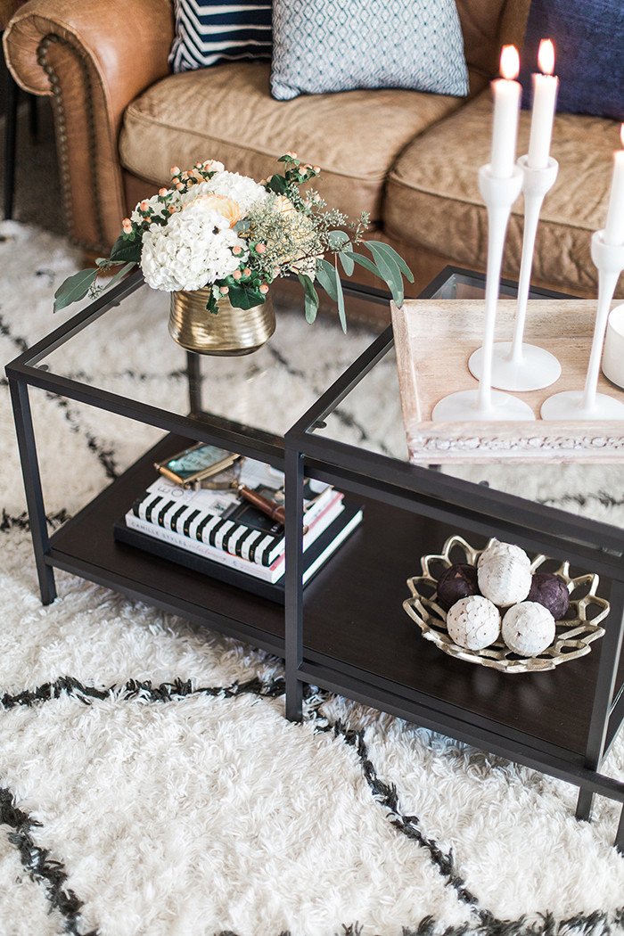 Glass Coffee Table Decor Ideas Unique My Living Room tour the Brunette E