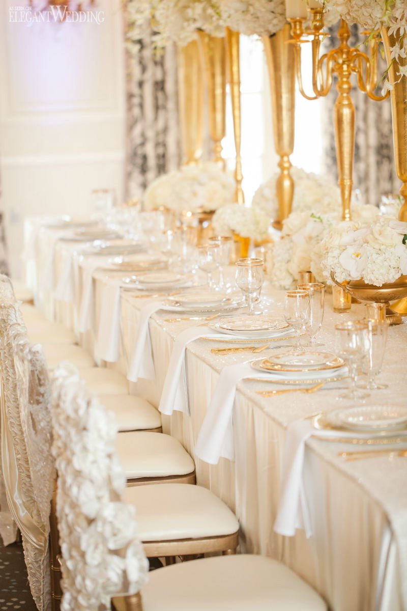 Gold and Ivory Wedding Decor New Glamorous Gold and Ivory Wedding theme