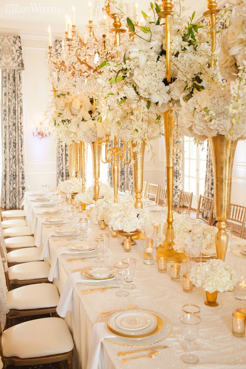 Gold and Ivory Wedding Decor New Glamorous Gold and Ivory Wedding theme