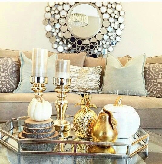 Gold and Silver Home Decor Beautiful Gold and Silver Living Room