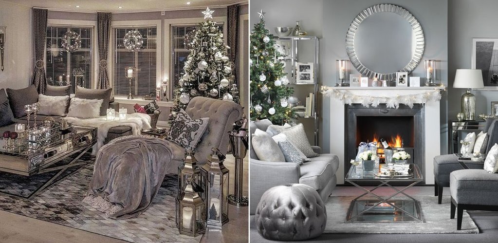 Gold and Silver Home Decor New Glamour White Silver and Gold Christmas Home Decor – Belle Fierté