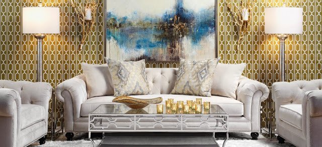 Gold and Silver Home Decor Unique Mixing Metals In Home Decor