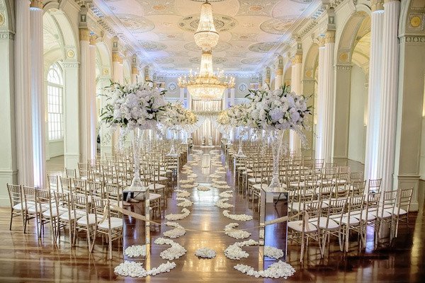 Gold and Silver Wedding Decor Beautiful White Silver &amp; Gold Wedding at the Biltmore Ballrooms In atlanta Inside Weddings