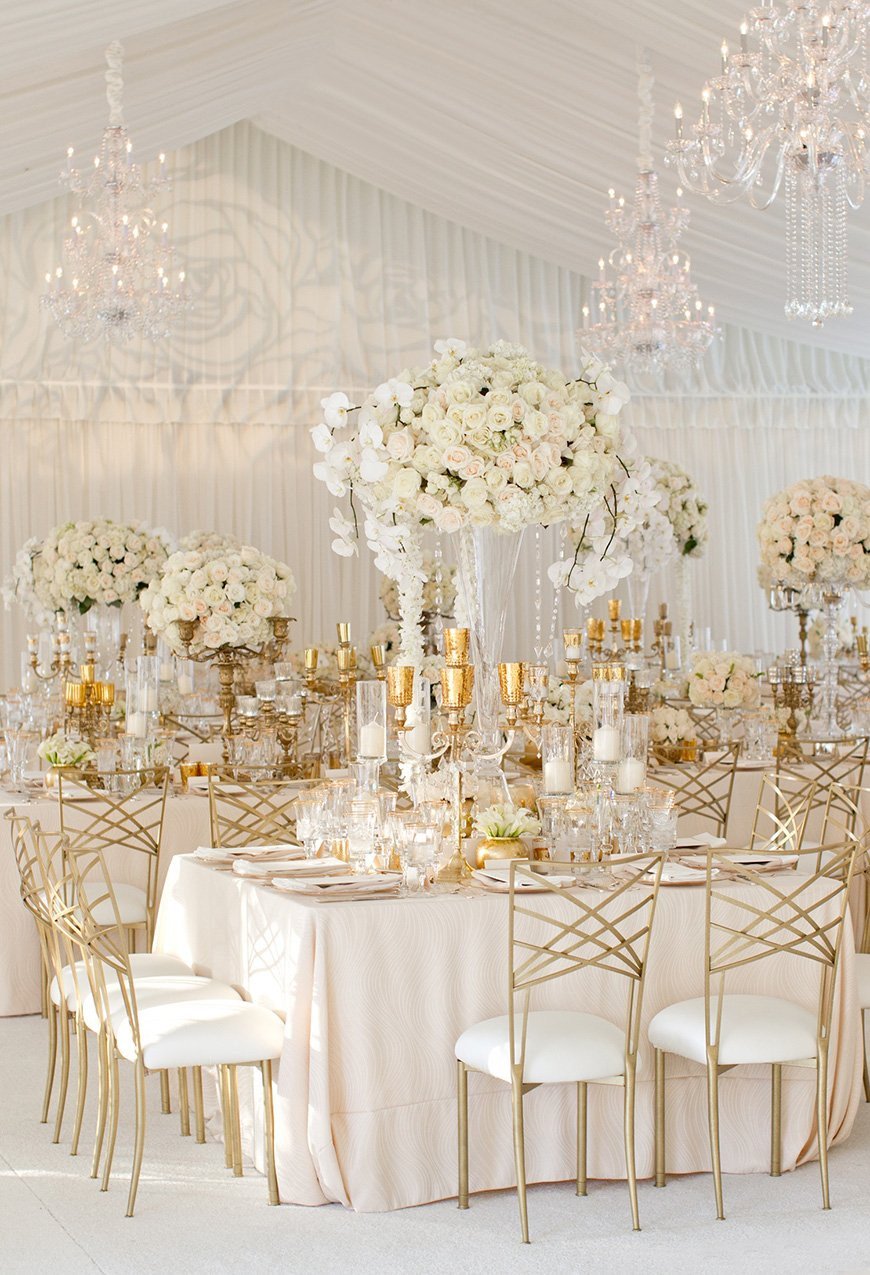 Gold and Silver Wedding Decor Beautiful White Wedding theme Wedding Ideas by Colour