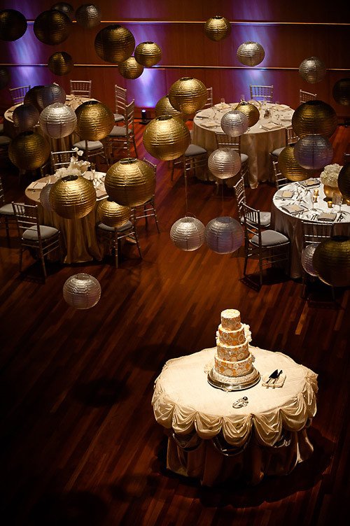 Gold and Silver Wedding Decor Lovely sophisticated Gold and Silver Wedding at Overture Center for the Arts