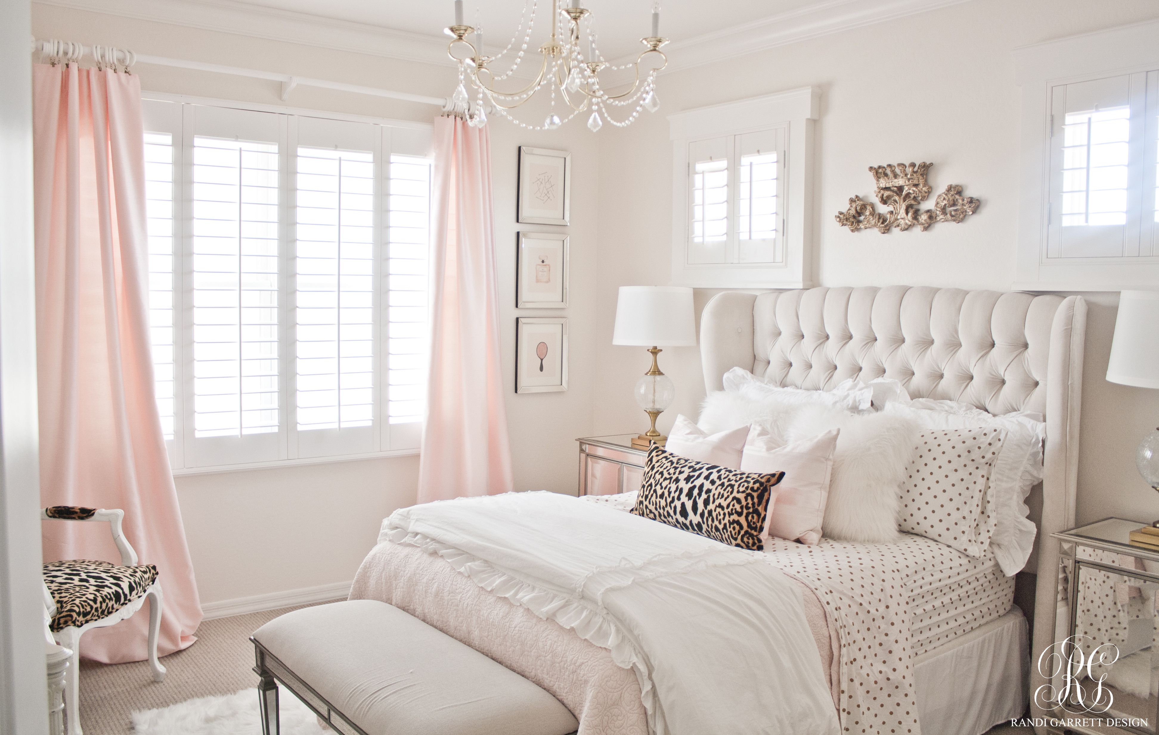 Gold and White Bedroom Decor Luxury Pink and Gold Girl S Bedroom Makeover Randi Garrett Design