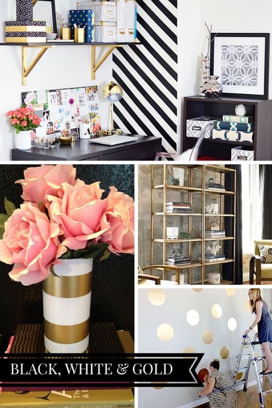 Gold and White Office Decor Beautiful Blog Fice Makeover Plans