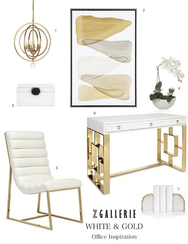 Gold and White Office Decor Unique White and Gold