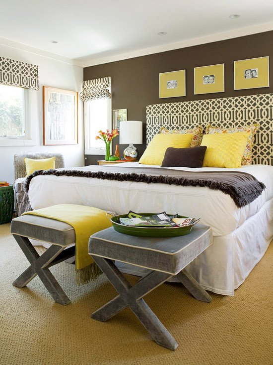 Gray and Yellow Bedroom Decor Luxury Yellow and Gray Bedroom Contemporary Bedroom Bhg