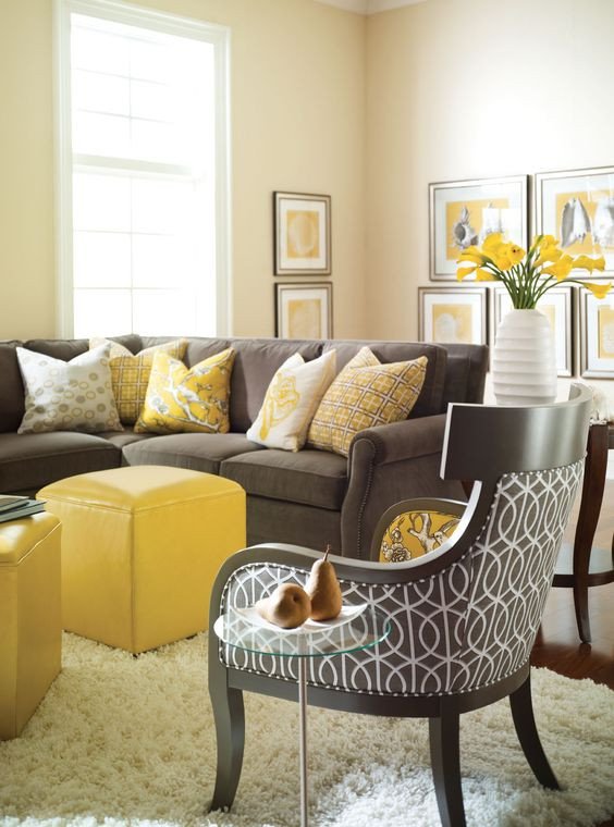 Gray sofa Living Room Decor Elegant 29 Stylish Grey and Yellow Living Room Décor Ideas Digsdigs