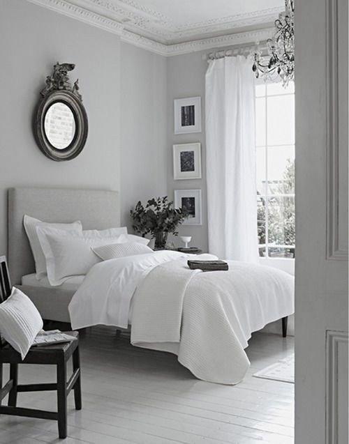 Grey and White Bedroom Decor Lovely Peaceful Grey White Bedroom