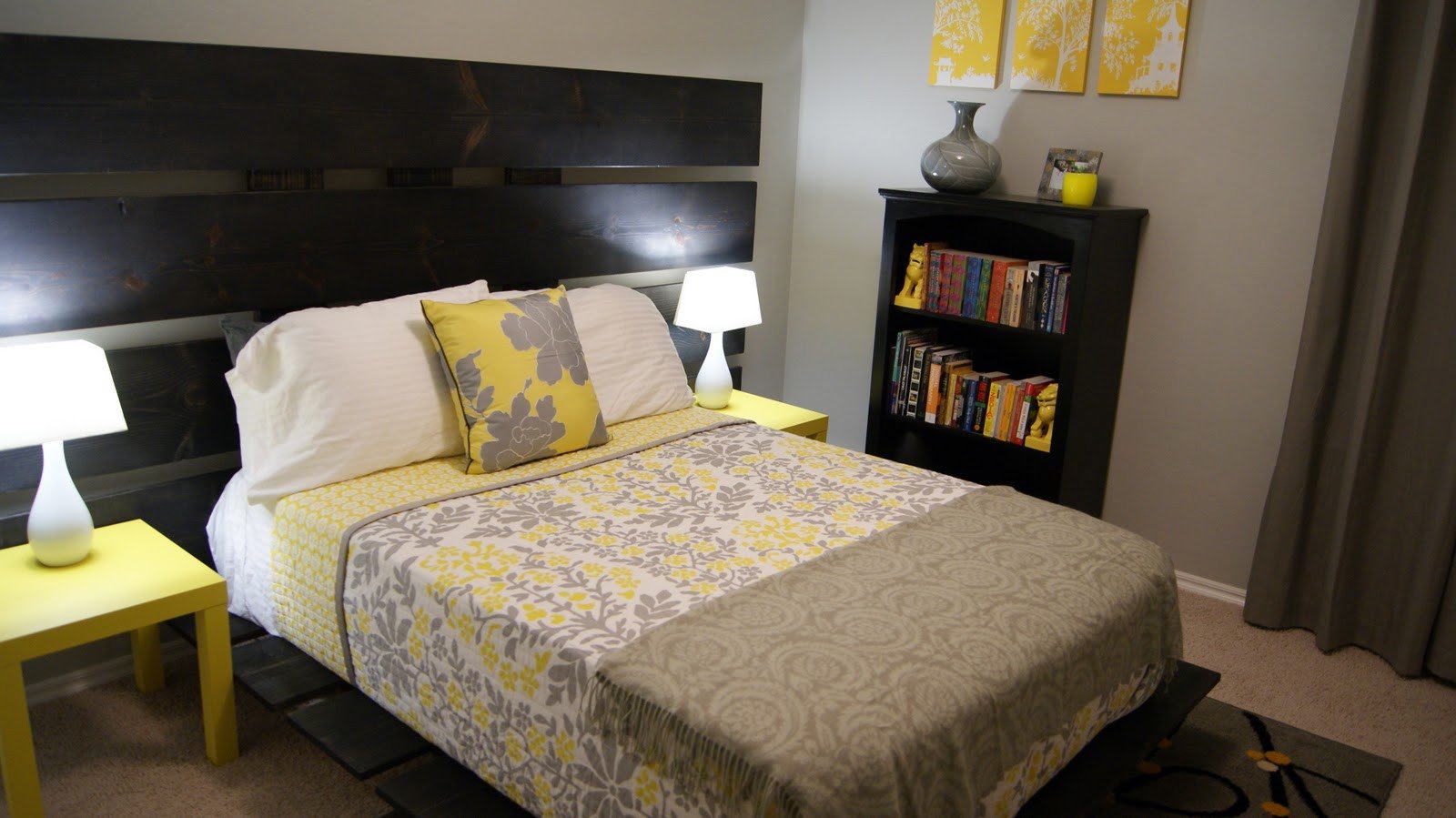 Grey and Yellow Bedroom Decor Beautiful Living Small Yellow and Gray Bedroom Update