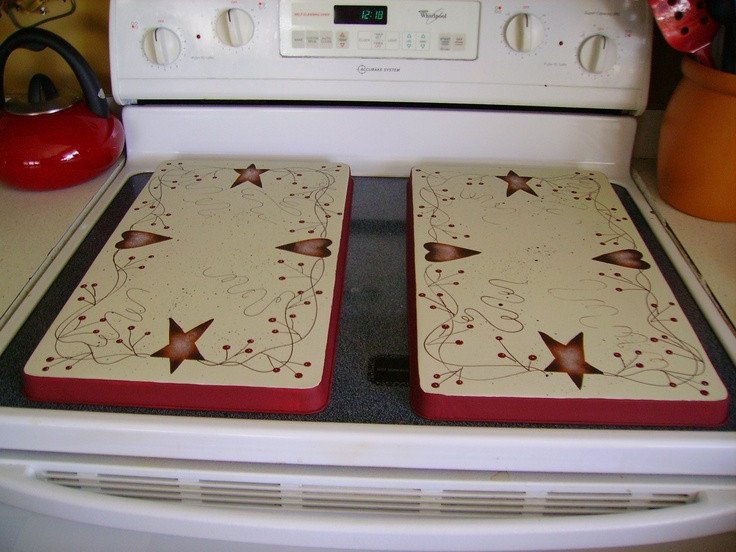 Heart and Star Kitchen Decor Beautiful Primitive Country Rusty Tin Stars Hearts Stove Burner Covers Deelunn Pinterest