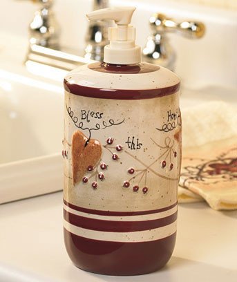 Heart and Star Kitchen Decor Lovely Country Hearts &amp; Stars Kitchen Canisters Spice Shaker Utensil Holder Rug towels