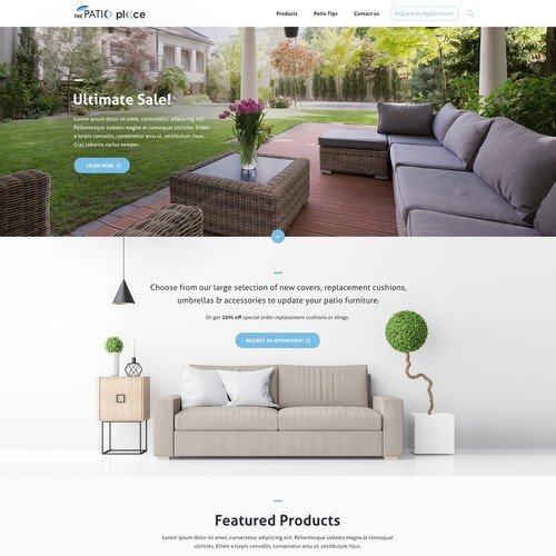 High End Home Decor Websites Elegant High End Patio Furniture Website Redesign