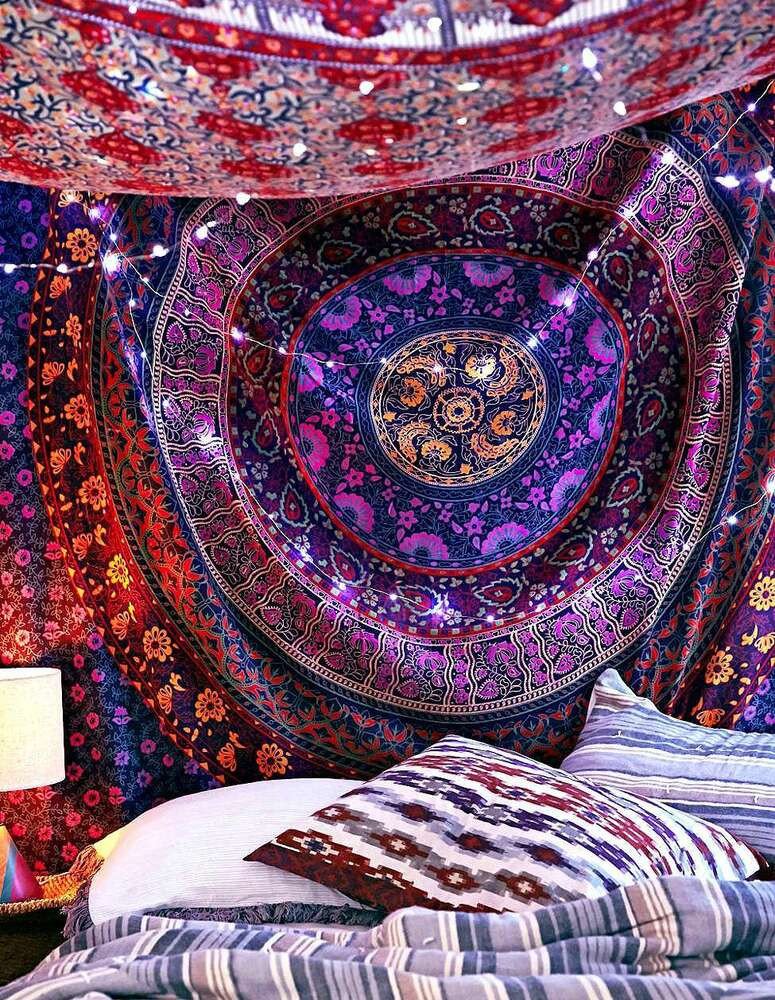 Hippie Bedding and Room Decor Unique Hippie Indian Mandala Tapestry Psychedelic Tapestries Boho Bedding Wal Decor Art