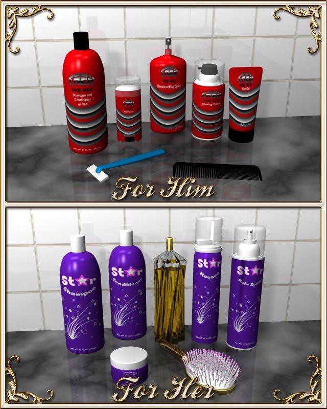 His and Hers Bathroom Decor Best Of Bathroom Accessories A Doodle Design Creation at Hivewire 3d