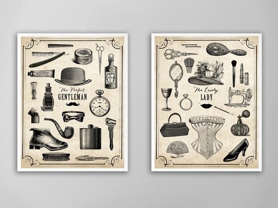 His and Hers Bathroom Decor Luxury His and Hers Art Print Set Valentines Day Gift Bathroom