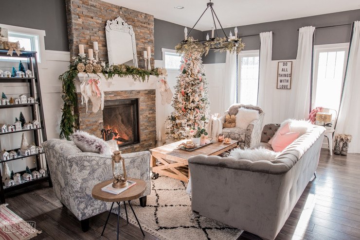 Home Decor Pictures Living Room Beautiful Romantic Christmas Living Room &amp; the Christmas Canadian Bloggers Home tour Hop – the Diy Mommy