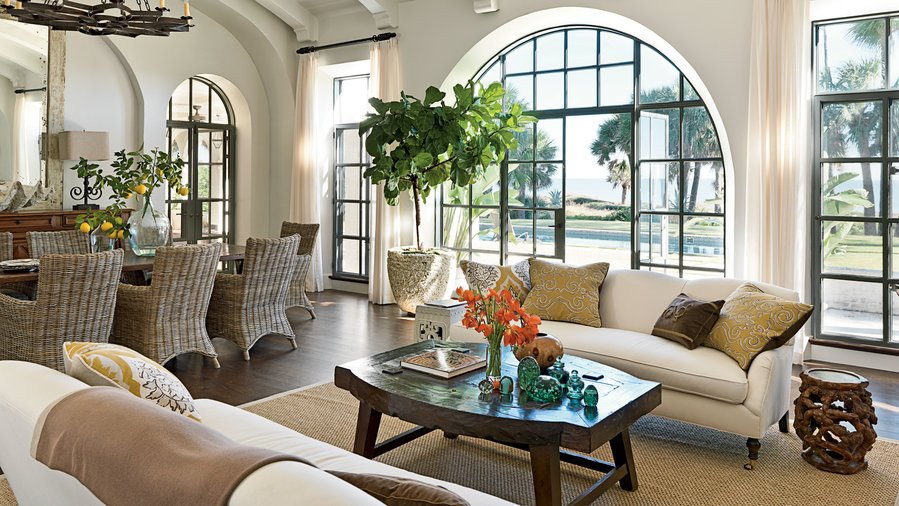Home Decor Pictures Living Room Elegant New Home with Old World Style Coastal Living