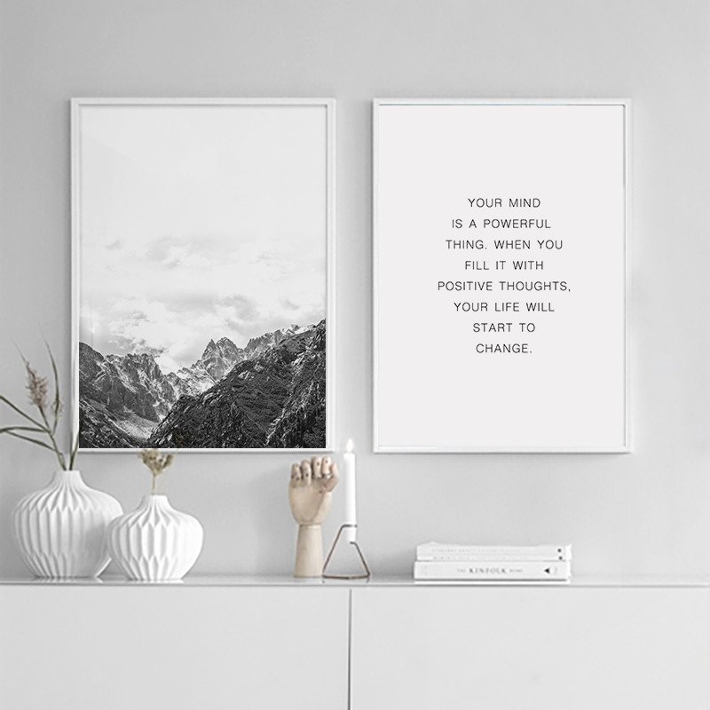 Home Interior Pictures Wall Decor Fresh 900d nordic Style Mountain Canvas Art Print Painting Poster Wall for Home Decoration