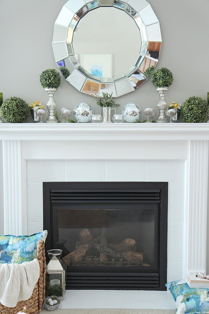 Ideas for Fireplace Mantel Decor Elegant Spring Mantel Decorating Ideas Setting for Four