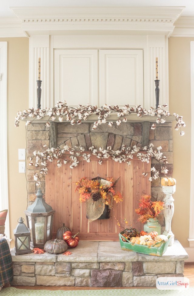 Ideas for Fireplace Mantel Decor Inspirational Fall Fireplace Mantel Decorating Ideas atta Girl Says