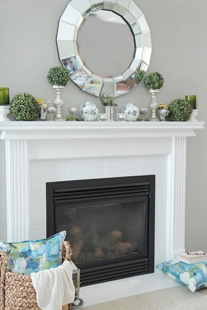 Ideas for Fireplace Mantel Decor Inspirational Spring Mantel Decorating Ideas Setting for Four