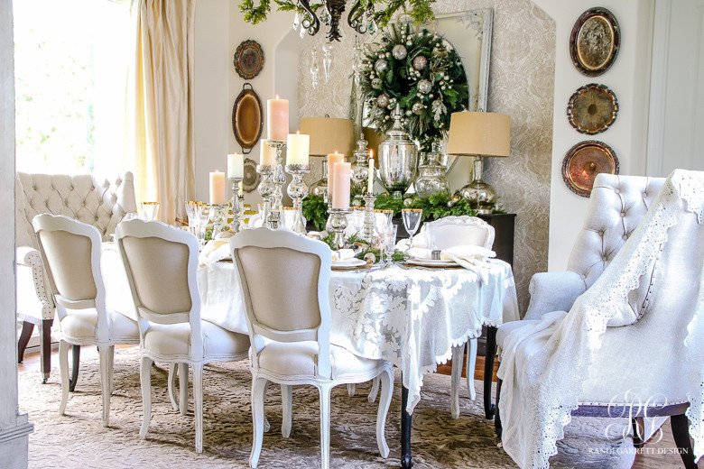 Images Of Dining Room Decor Beautiful Elegant White and Gold Christmas Dining Room and Table Scape