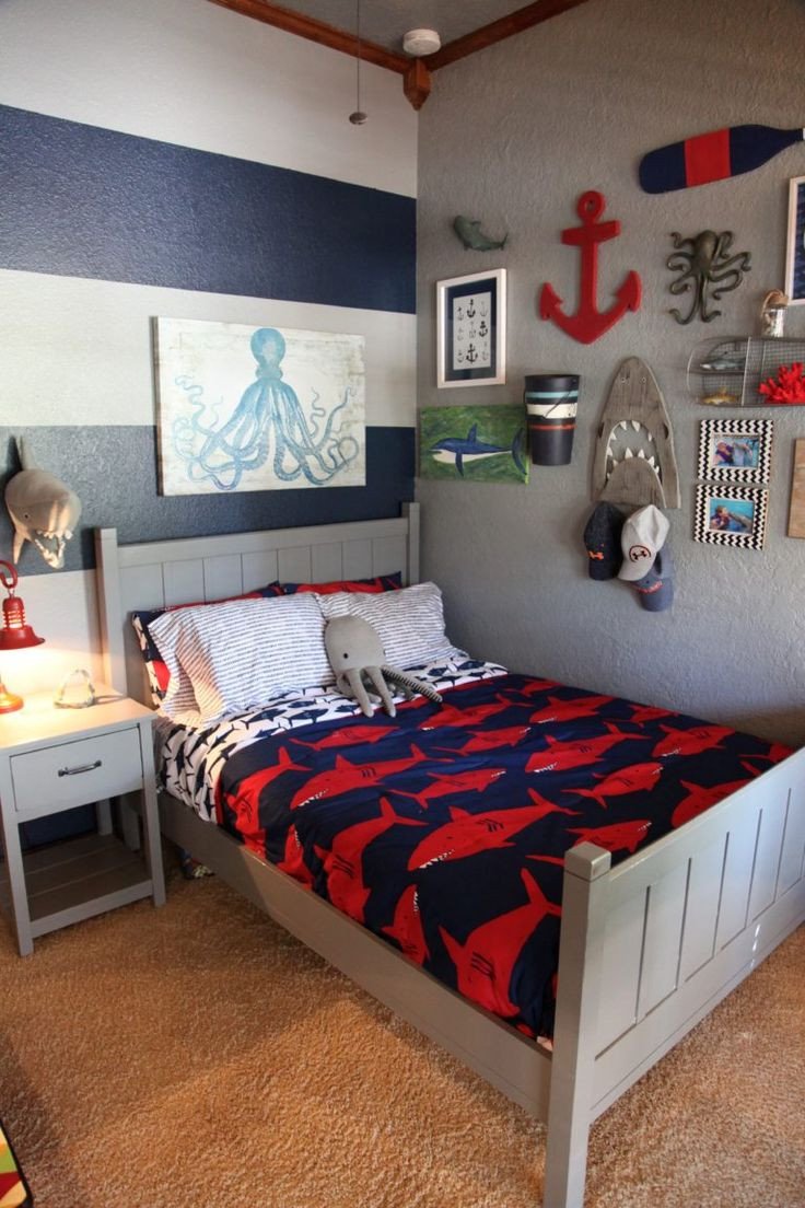 Kids Room Decor for Boys Beautiful Shark themed Boy S Room In 2019 Big Boy Rooms