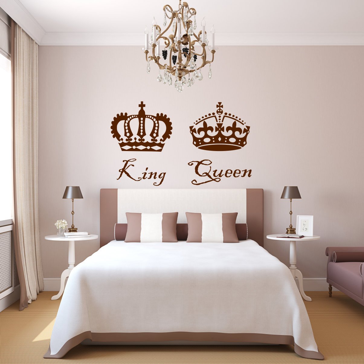 King and Queen Bedroom Decor Beautiful King and Queen Decal King and Queen Decor King and Queen Queen King King and Queen Art