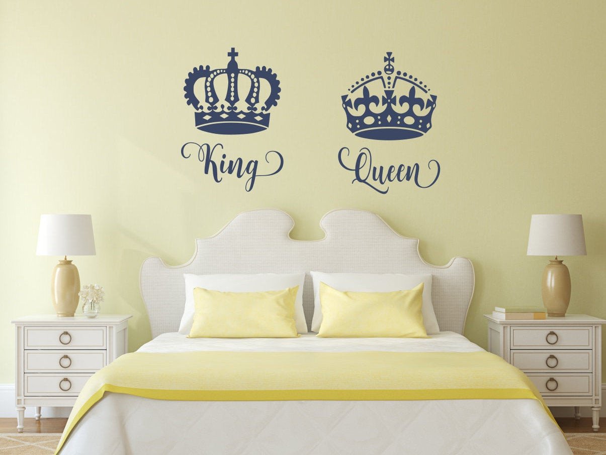 King and Queen Bedroom Decor Best Of King and Queen Wall Decal His Queen Her King Master Bedroom Decor Romantic Bedroom