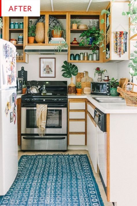 Kitchen Decor Ideas for Apartment Fresh before &amp; after We Love This No Reno Required Rental Kitchen Makeover In 2019