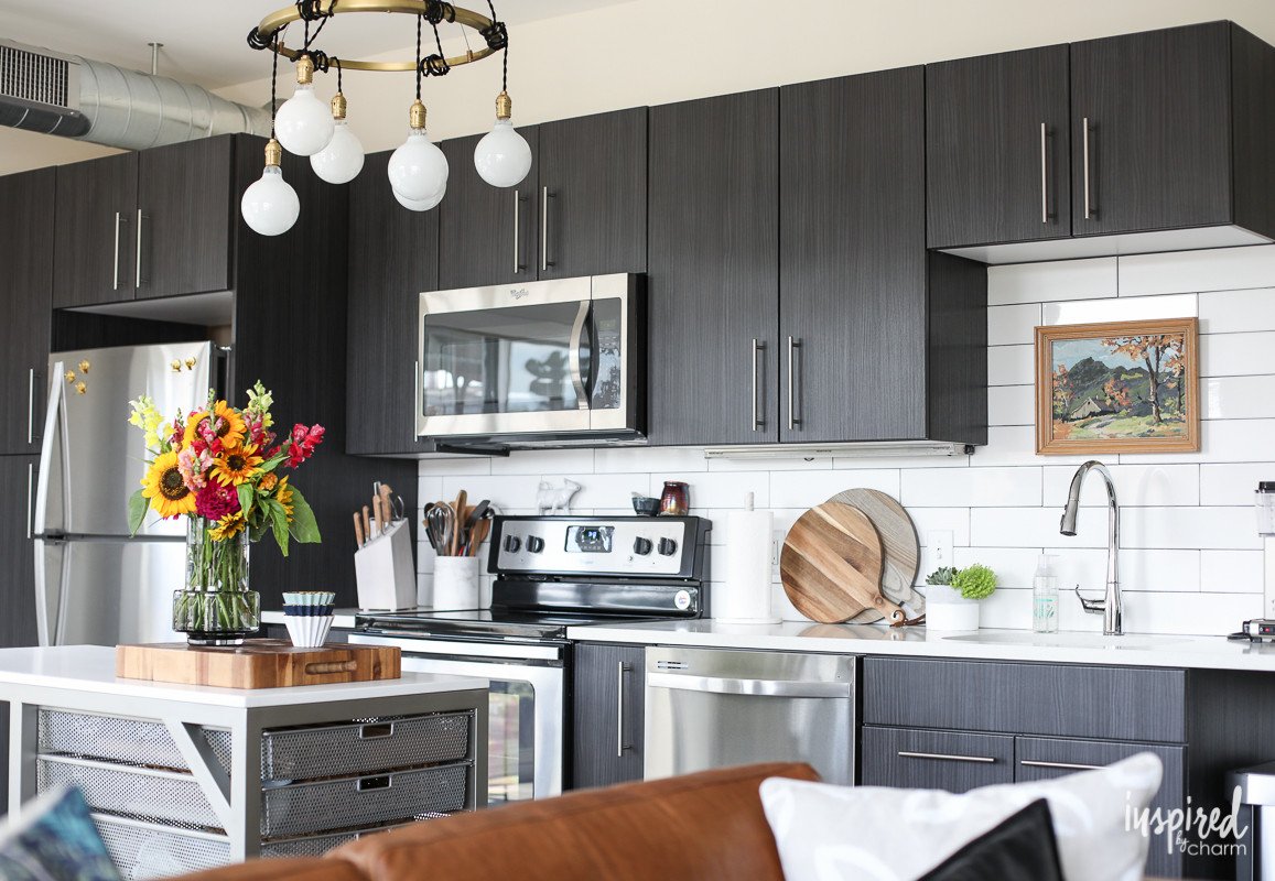 Drab to Fab Apartment Kitchen Decor